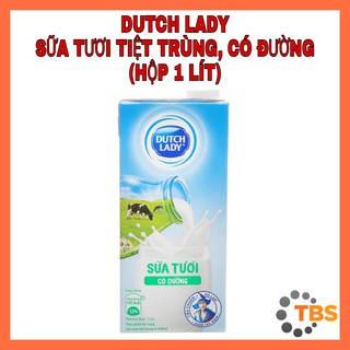 [DUTCH LADY - SỮA TƯƠI CÓ ĐƯỜNG] SỮA TƯƠI DUTCH LADY FRESH CÓ ĐƯỜNG, HỘP 1 LÍT