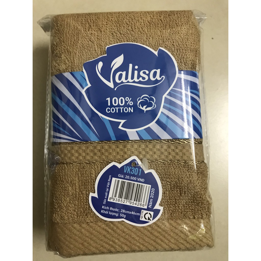 Khăn mặt Valisa VK301 100% cotton 28x46cm