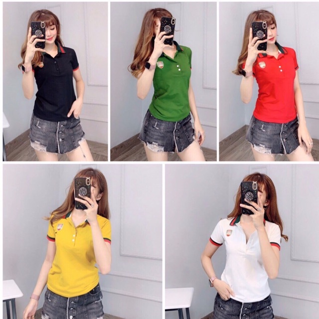 Áo thun thái cổ bẻ
