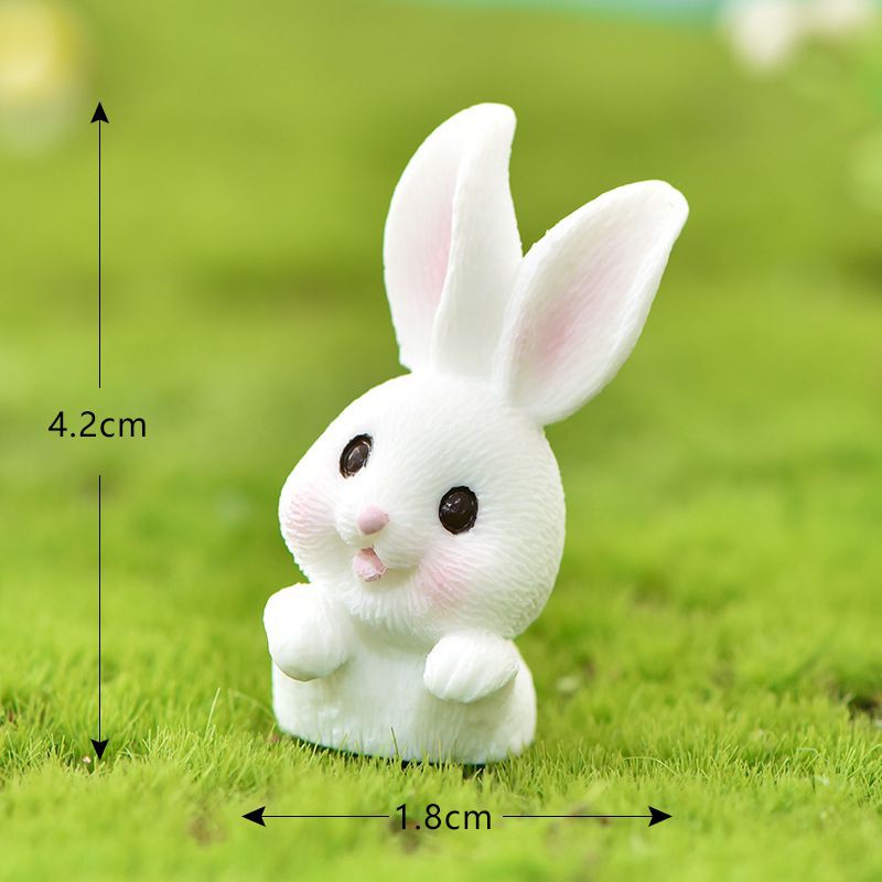 Tượng Củ Cà Rốt / Thỏ Mini Xinh Xắn Dùng Để Trang Trí Vườn