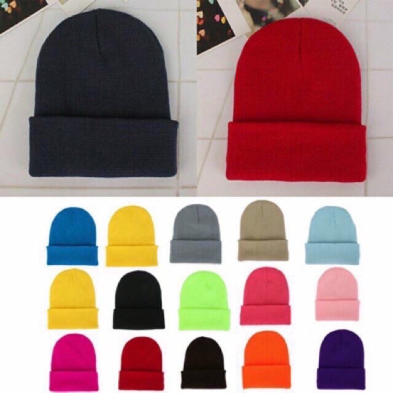 Mũ Len Beanie Nhiều Màu Dài 30cm [Giá Gốc]