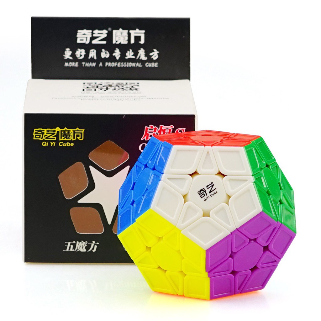 Đồ chơi Rubik Biến Thể QiYi Megaminx 12 Mặt Không Viền Xoay Trơn Bẻ Góc Tốt