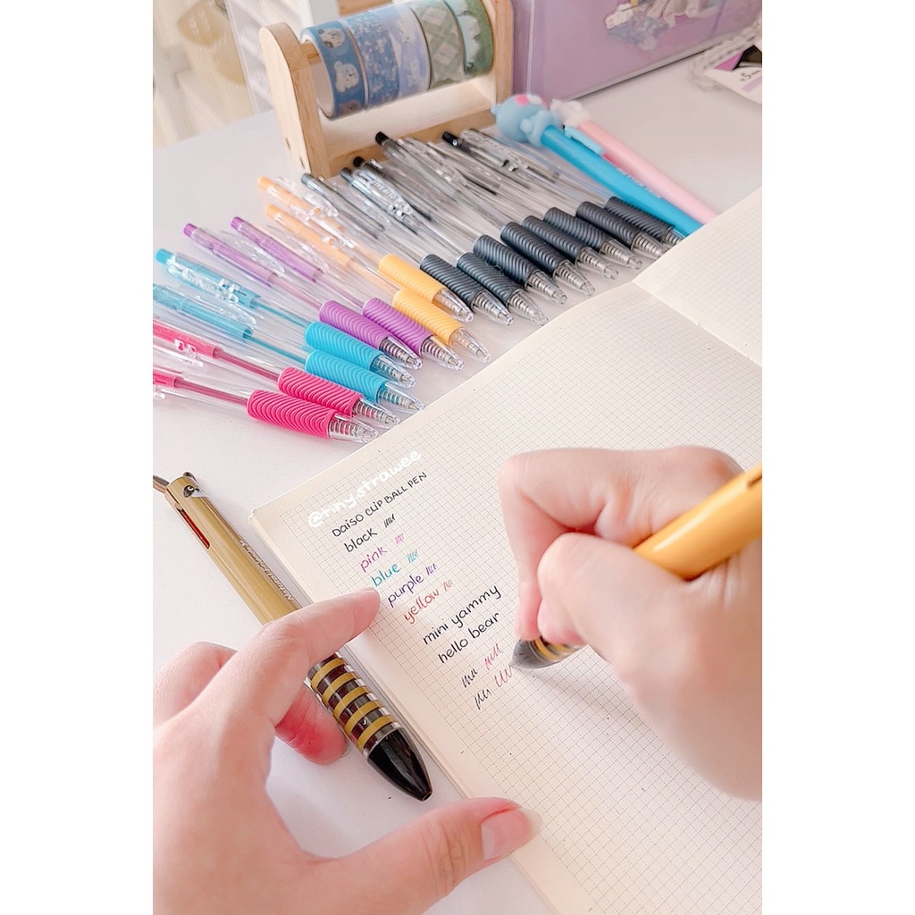 Set bút bi Daiso Hàn/ Nhật | Tiny Strawee