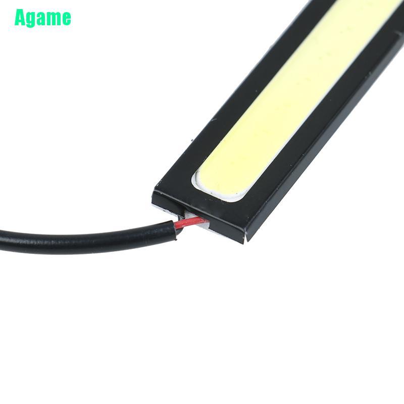 2 Đèn Led Cob 12v Ánh Sáng Trắng Siêu Sáng Chống Thấm Nước Cho Xe Hơi