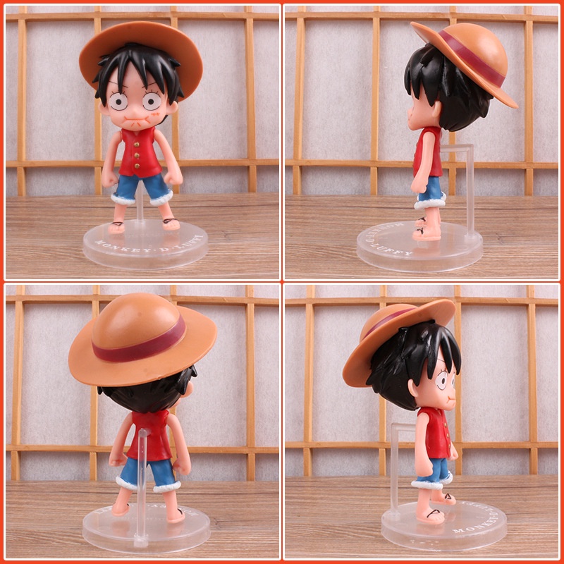 Set 3 Đồ trang trí Nhân Vật Hoạt Hình Luffy Trang Trí