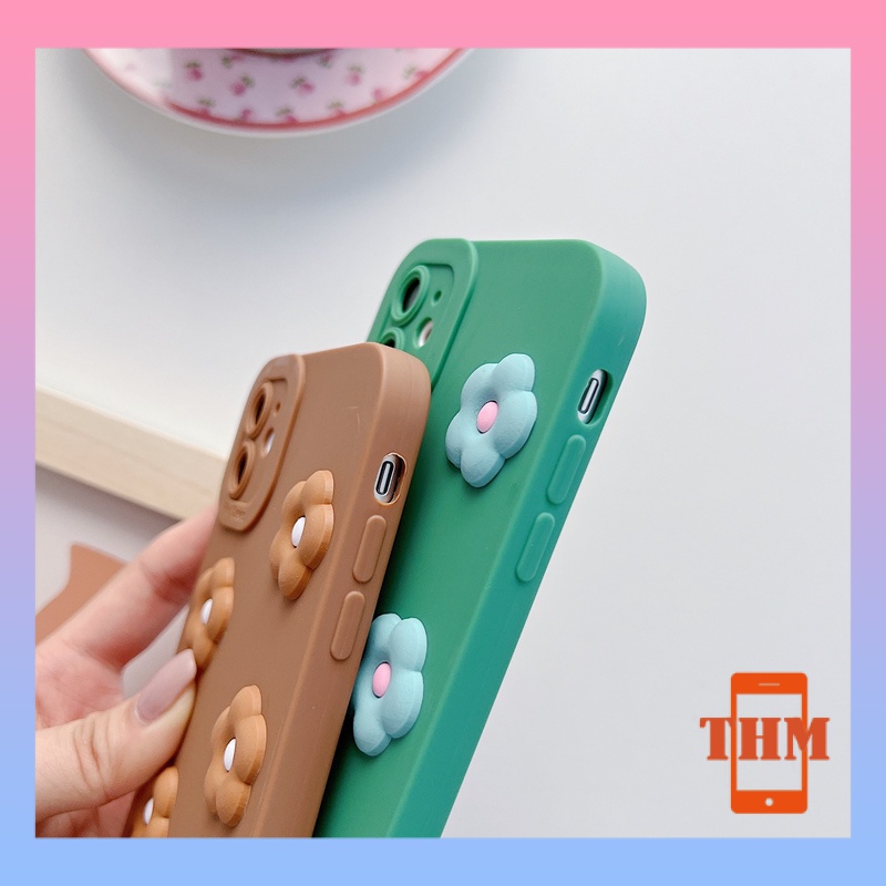 ốp iphone Điện Thoại TPU Hình Hoa Nhỏ Nâu 6/6plus/6s/6splus/7/7plus/8/8plus/x/xr/xs/11/12/13/pro/max/plus/promax/-072