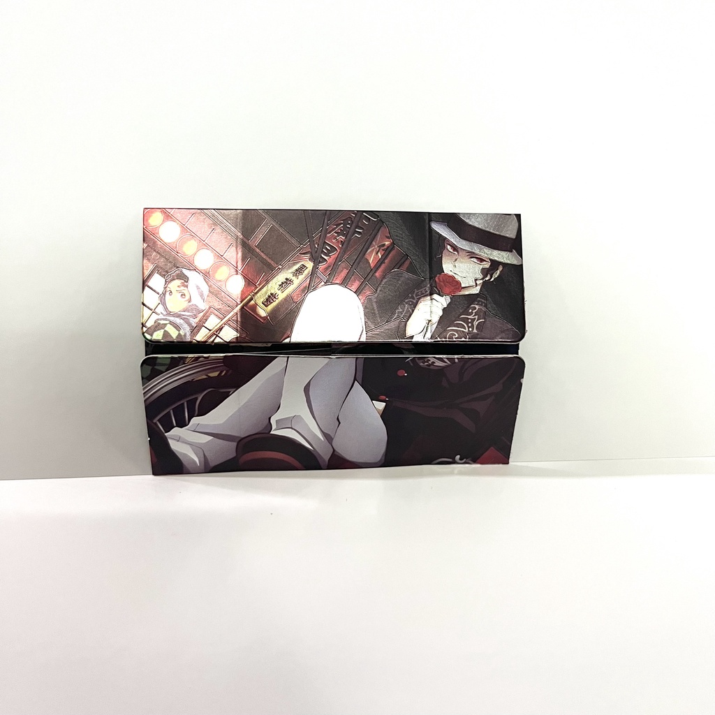 Card thẻ gập 3 mặt THANH GƯƠM DIỆT QUỶ KIMETSU NO YAIBA cao cấp anime chibi sưu tập ảnh xinh xắn