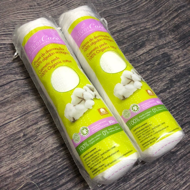 Bông tẩy trang hữu cơ mềm mịn cho Mẹ và bé SILVER CARE