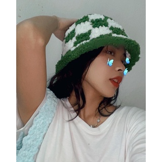 Fuzzy bucket hat