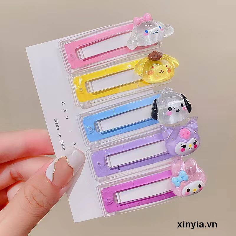 Kẹp Tóc Bên Hông Trong Suốt Hình Cinnamoroll Hoạt Hình Đáng Yêu Cho Bé Gái