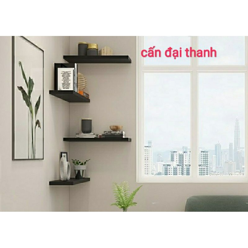 Kệ treo tường 3  thanh kệ 40x12 hàng xịn ván An Cường