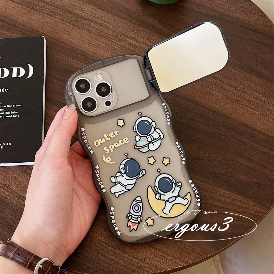 Ốp Điện Thoại Mềm Họa Tiết Phi Hành Gia Sáng Tạo Cho iPhone 14 13 12 11 Pro Max X XR Xs Max