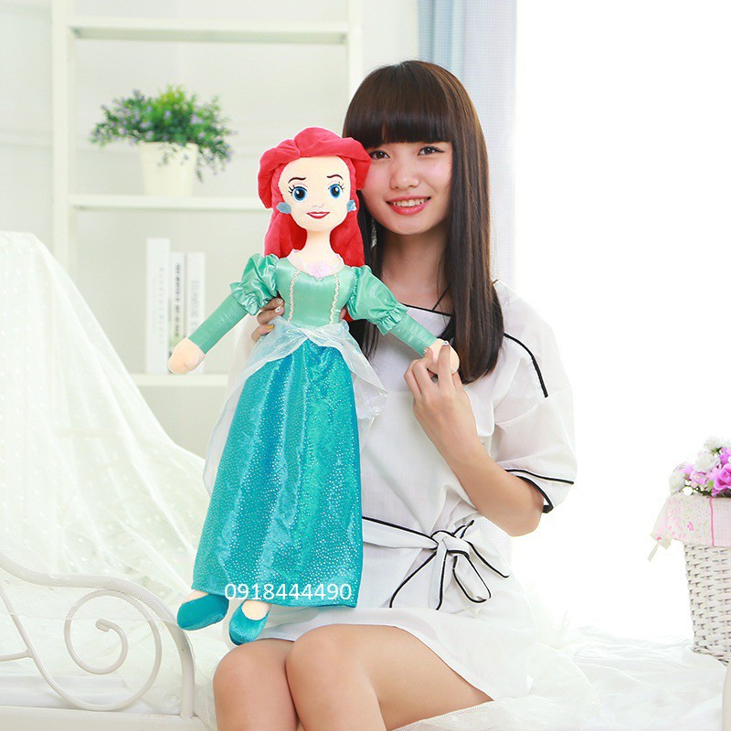 Búp bê bông nàng công chúa xinh đẹp:Belle, Ariel, Cô bé Lọ Lem, Aurora, Rapunzel - Hàng nhập khẩu