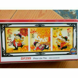 Tranh đính đá phúc lộc thọ