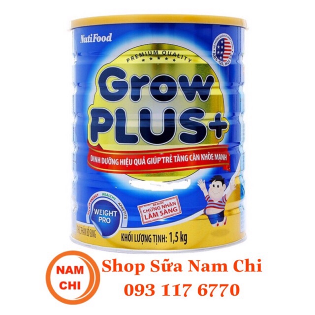 [DATE 02/2022] Sữa Bột Nutifood Grow Plus + Xanh 1.5kg