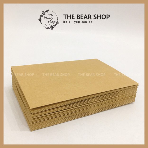 Combo 5 bì thư trơn handmade giấy karft phong cách vintage hàng loại 1 chất lượng cao - The Bear Shop
