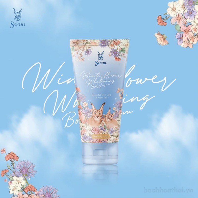 Dưỡng ẩm trắŉg da hương hoa Serene Winter Flower Whitening Body Serum Thái Lan