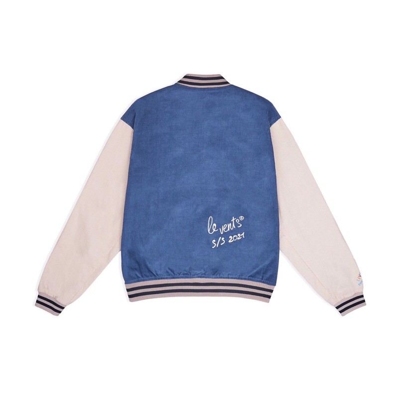 + Áo Khoác Bóng Chày LEVENTS® EMGO VARSITY / BLUE &amp; RED Levents Chính Hãng Tặng Kèm Túi Tote