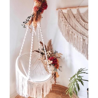 Ghế đu/xích đu macrame 1 vòng vintage