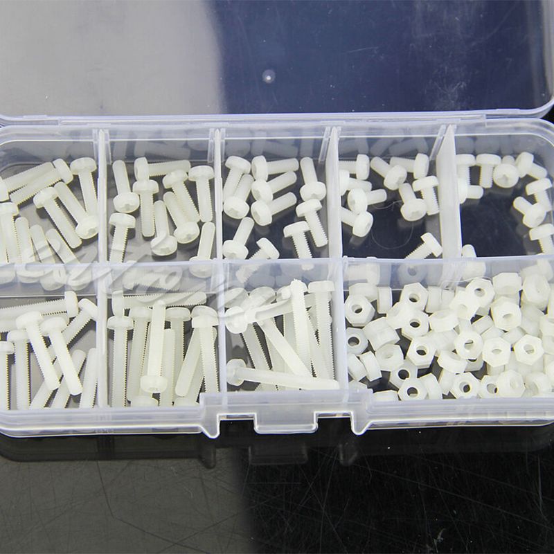 Bộ 160 Ốc Vít M3 8 Kích Cỡ Kèm Giá Đỡ Tiện Dụng