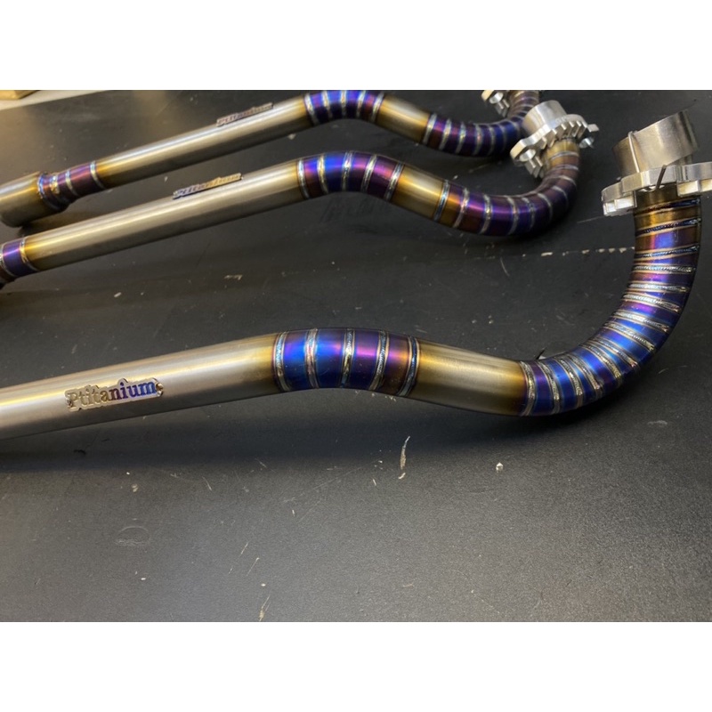 PTITANIUM FULL COMBO cổ pô thòng titan luôn đầu nối nhôm cho wave dream wave blade 2017 future