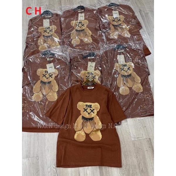 Áo phông gấu THE mắt X COA665