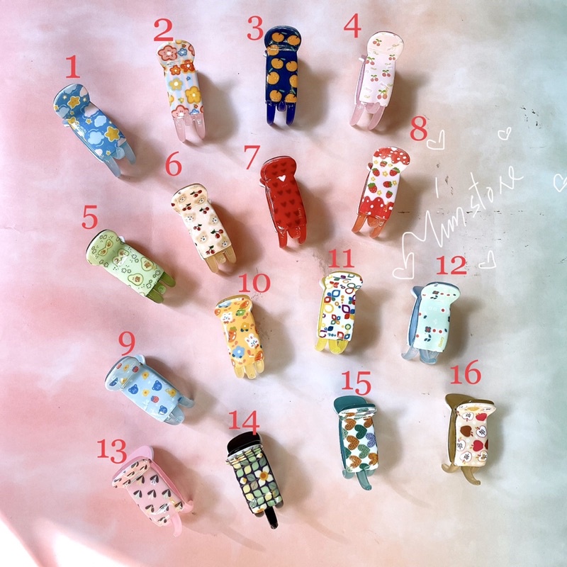 {Ảnh thật} BẤU TÓC VINTAGE, HOẠ TIẾT NHÍ XINH XẮN, HÀNG ĐẸP DÀY DẶN BÓNG MƯỢT