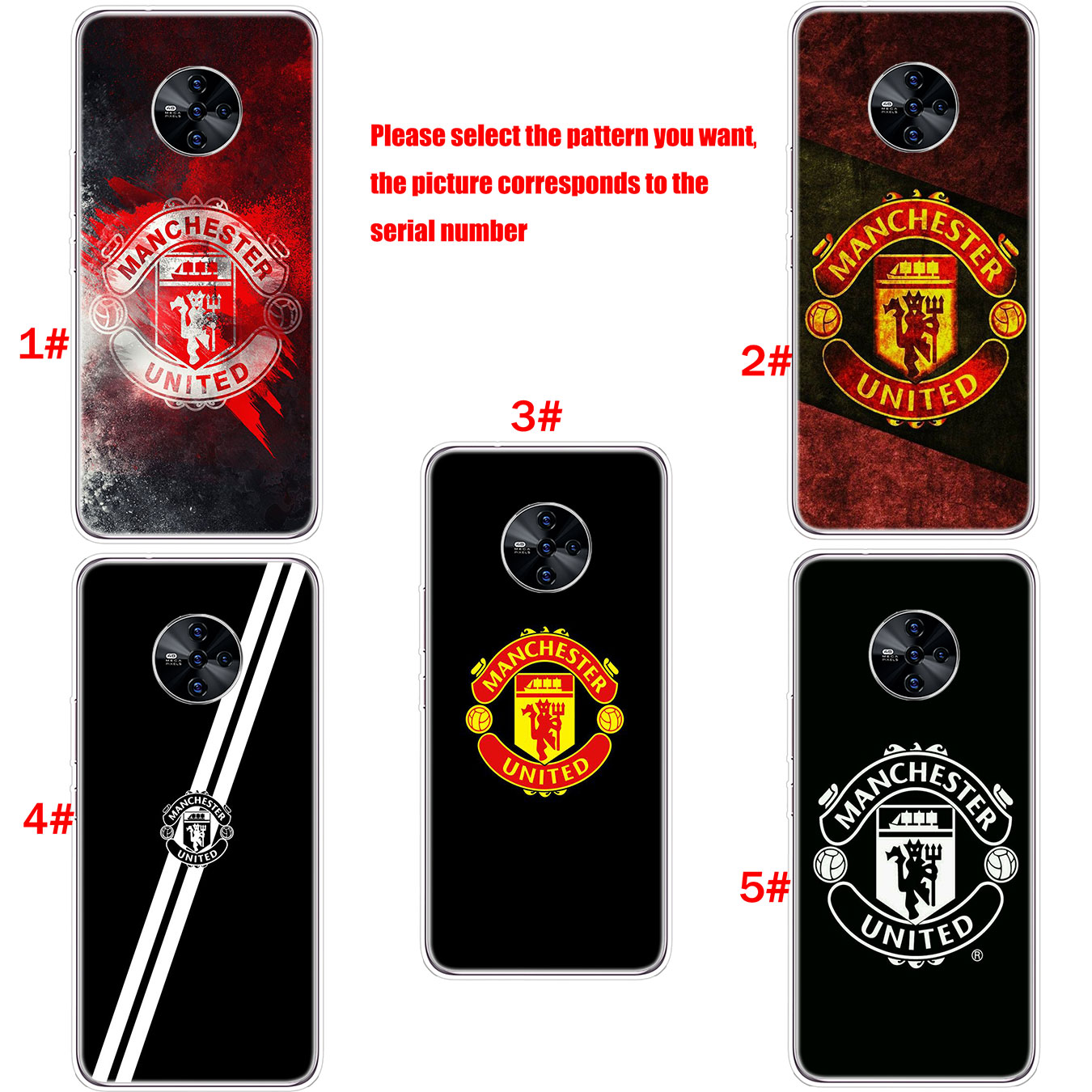 Ốp điện thoại silicon hình FC Manchester United cho iPhone XR X XS Max 7 8 6 6s Plus + 6Plus 7Plus 8Plus