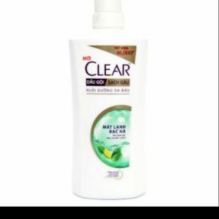 Dầu gội sạch gàu clear mát lạnh bạc hà chai 650g