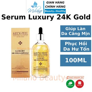 Serum tinh dầu vàng 24k Gold 100ml Vitamin C giảm mụn thâm phù hợp mọi loại da cho da nhạy cảm da khô hỗn hợp Cosmetics