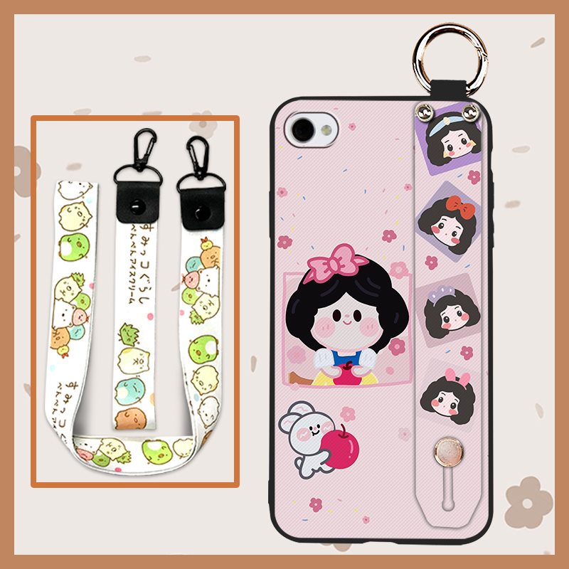 Phone Holder Lanyard Phone Case For iPhone 4/4s Anti-knock For Woman Shockproof Silicone For Girls