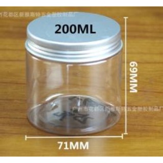 Hũ 200gr nắp nhôm k lót