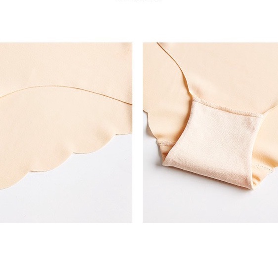 Quần Lót Nữ Đúc Su Lụa Thun Lạnh không đường may viền sóng gợi cảm tôn dáng sexy mã 0233