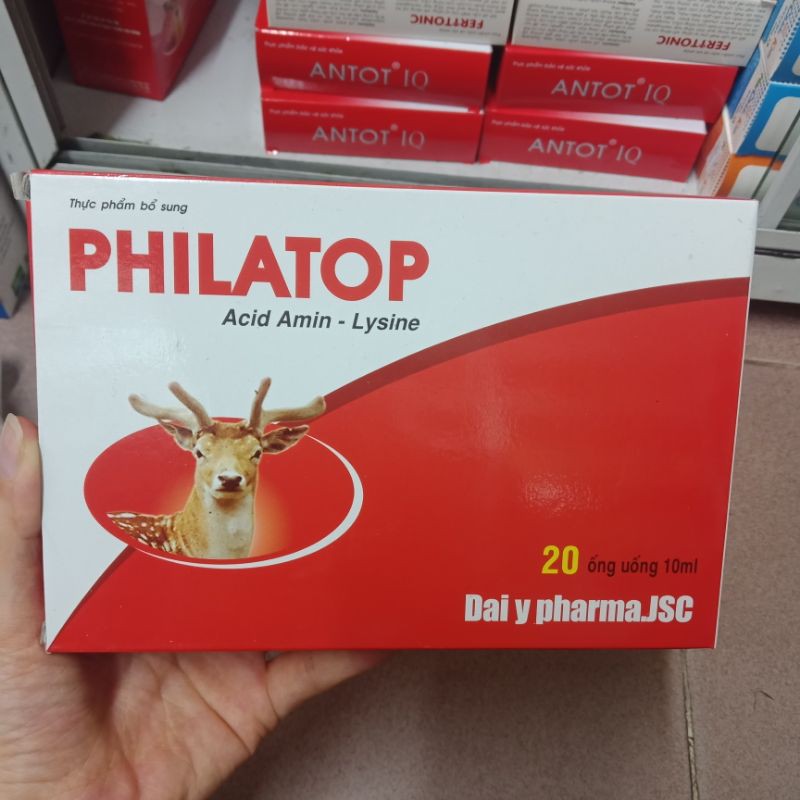 Philatop hộp 20 ống bổ cơ thể