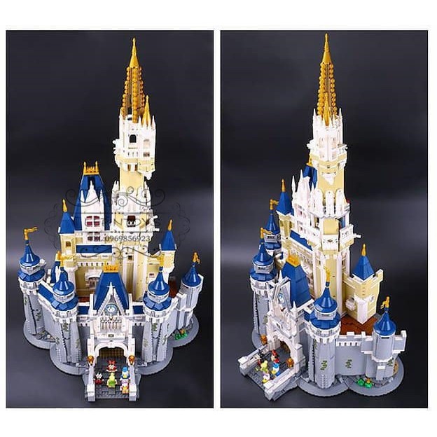 Đồ chơi Lắp ghép Mô hình Cinderella Princess Castle City 16008 Lâu Đài của Đại Gia Đình Disney 6005