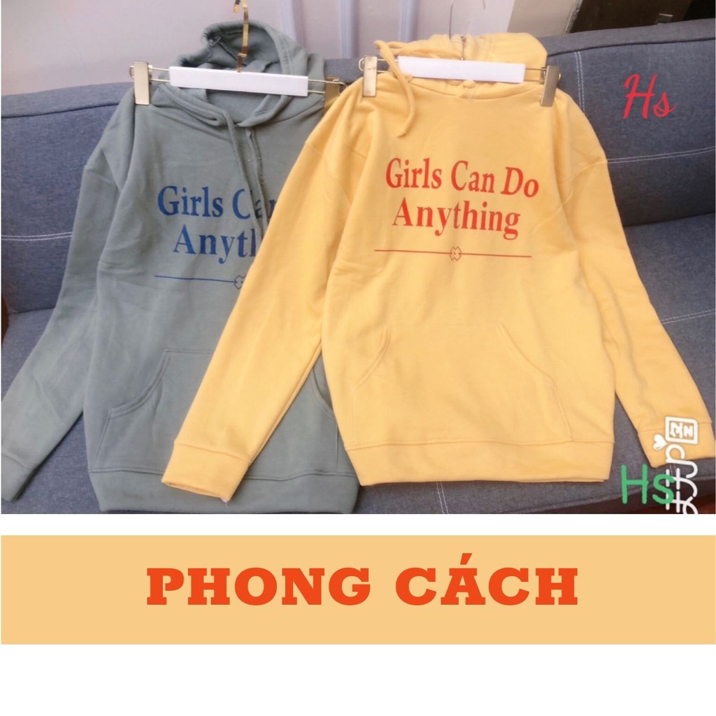 Áo Hoodie Girl Dài Tay Có Mũ Phong Cách Mã 689 Xưởng May HKN | BigBuy360 - bigbuy360.vn