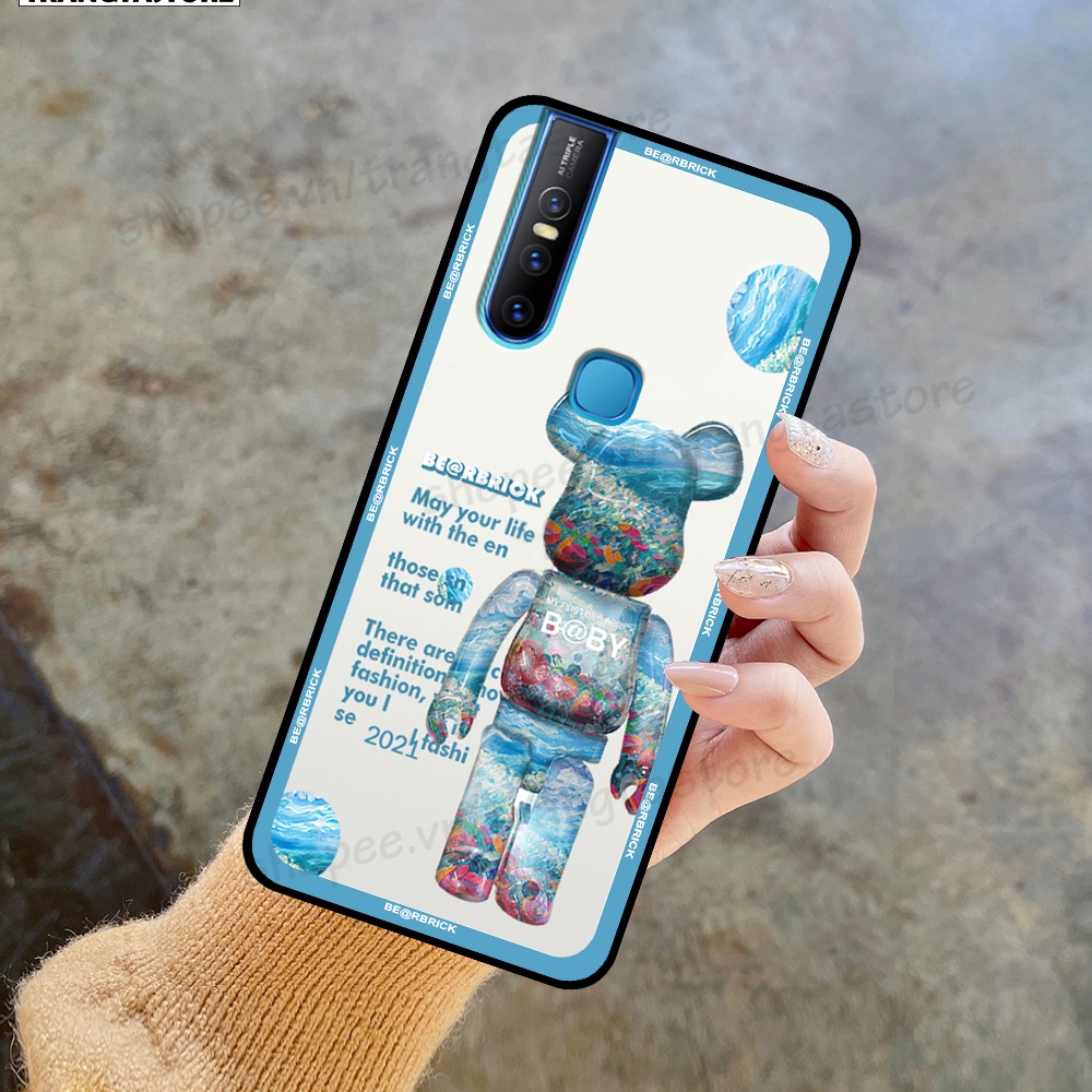 Ốp Vivo V15 / V15 Pro in hình gấu Bearbrick,Mountain,xanh,đen,đỏ giá rẻ