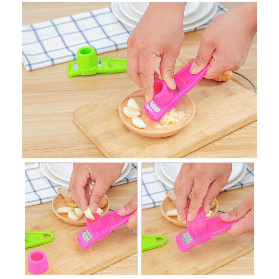 Dụng cụ nghiền tỏi ớt chuyên nghiệp dụng cụ ép xay nhuyễn tỏi ớt tiện dụng nhiều màu