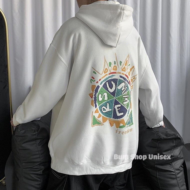 Freeship | Áo Hoodie Unisex Nam Nữ Form Rộng - HD52 - Chất Nỉ Bông Lót Lông Dày - Có Size Lớn 80kg - Màu Xanh Đá Cực Lạ | BigBuy360 - bigbuy360.vn