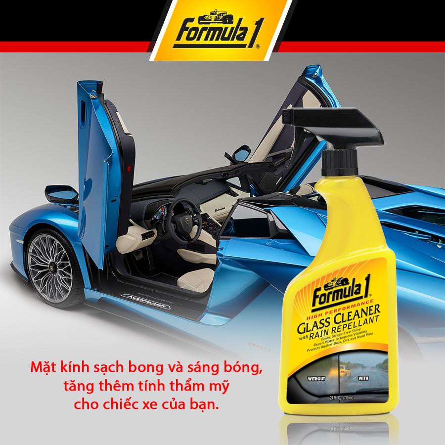 Nước rửa kính chống bám nước Formula 1 Glass Cleaner 710ml