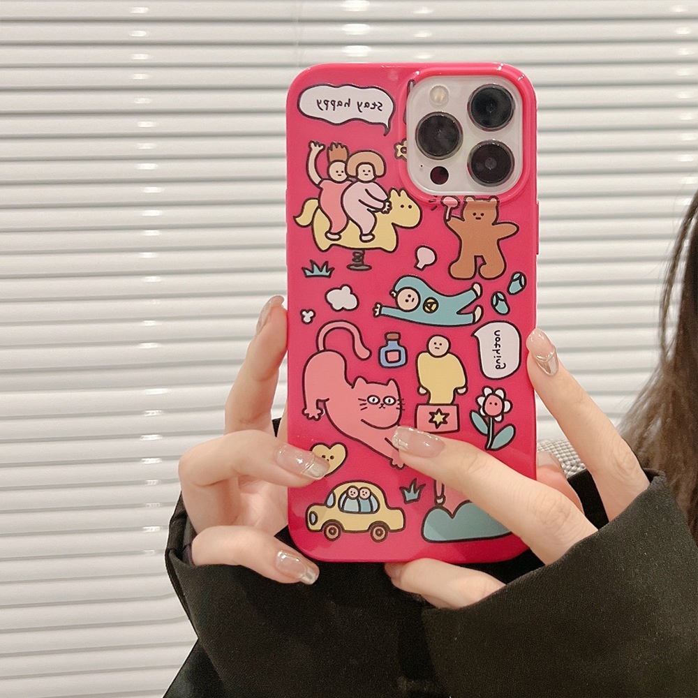 Ốp lưng iphone Ốp Điện Thoại Họa Tiết Graffiti Sáng Tạo Cho iPhone13 iPhone13 13pro max 12 8 7/8/PLUS/11/XR/XSMAX Dinuo case-III