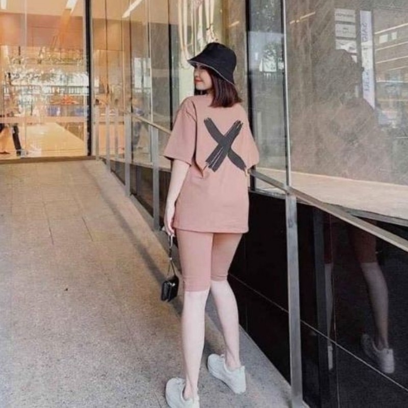 Đồ Bộ Nữ Đồ Mặc Nhà Đẹp Dễ Thương Lửng X Set Đồ Bộ Nữ Quần Lửng Thun Cotton Thể Thao Co Giãn Tốt Bigsize Ad06
