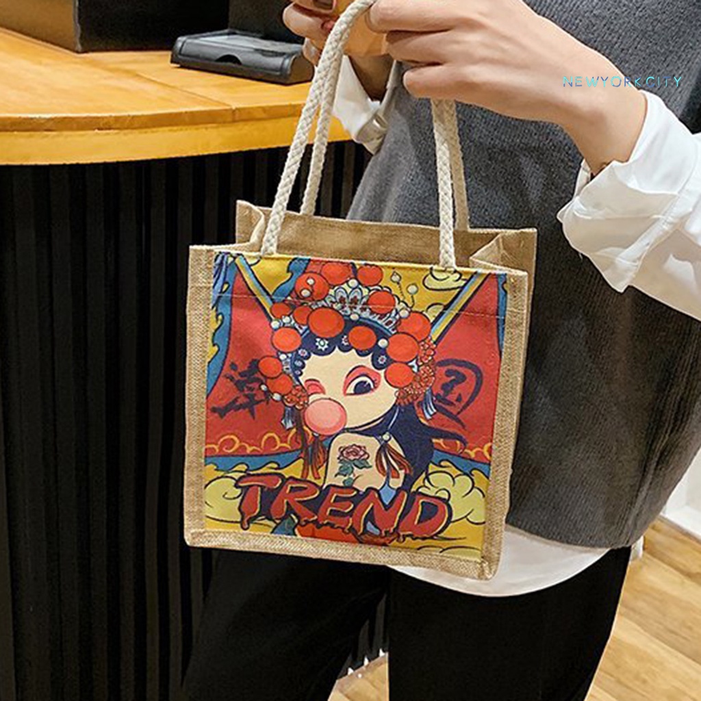 Túi Giữ Nhiệt Đựng Hộp Cơm Trưa Phong Cách Trung Hoa Cổ Điển Đa Năng Tiện Dụng Mang Theo Dã Ngoại