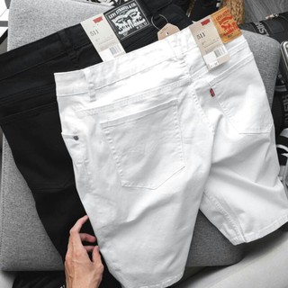 quần short jean nam levis đen trắng