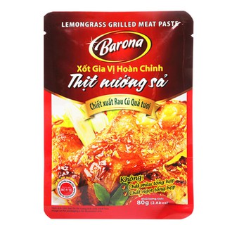 Xốt gia vị thịt nướng sả Barona gói 80g