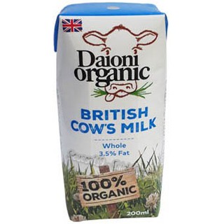 Sữa Bò Tươi Hữu Cơ Nguyên Kem Daioni 200ml