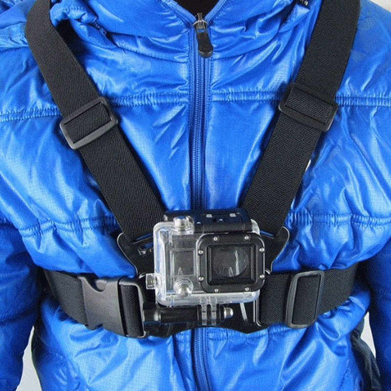 Dây Đeo Ngực Co Giãn Có Thể Điều Chỉnh Dành Cho Go-Pro Hero 5 4 3 2 XiaoYi