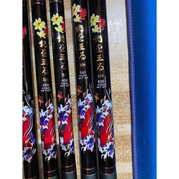 cần câu tay Cá Chép 8H bạo lực kèm ngọn