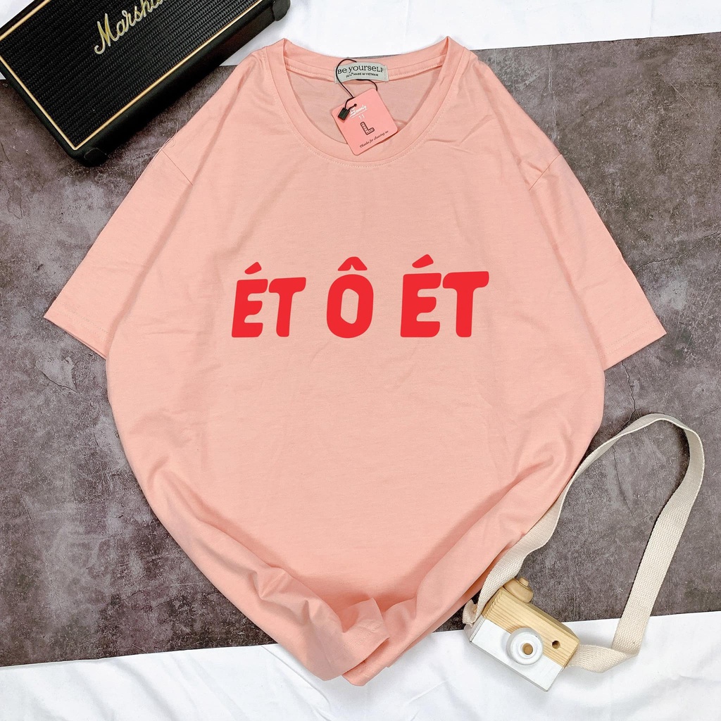 Áo thun nam nữ unisex form rộng &quot;Ét ô ét&quot; nhiều màu