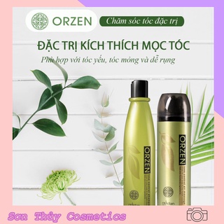 Bộ sản phẩm Dầu Gội và Massage kích thích mọc tóc Orzen - Phục Hồi Tóc Hư Tổn - Kích Thích Mọc Tóc
